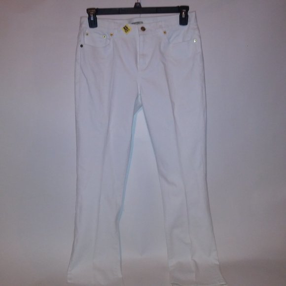 American Living Jeans Womens Size 8 Revere Straight Leg Solid White Waist 32" Ri - Picture 2 of 11